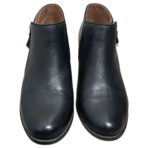 Vionic Jolene Ankle Bootie Black Leather Zip Up Size 9 - Picture 11 of 16